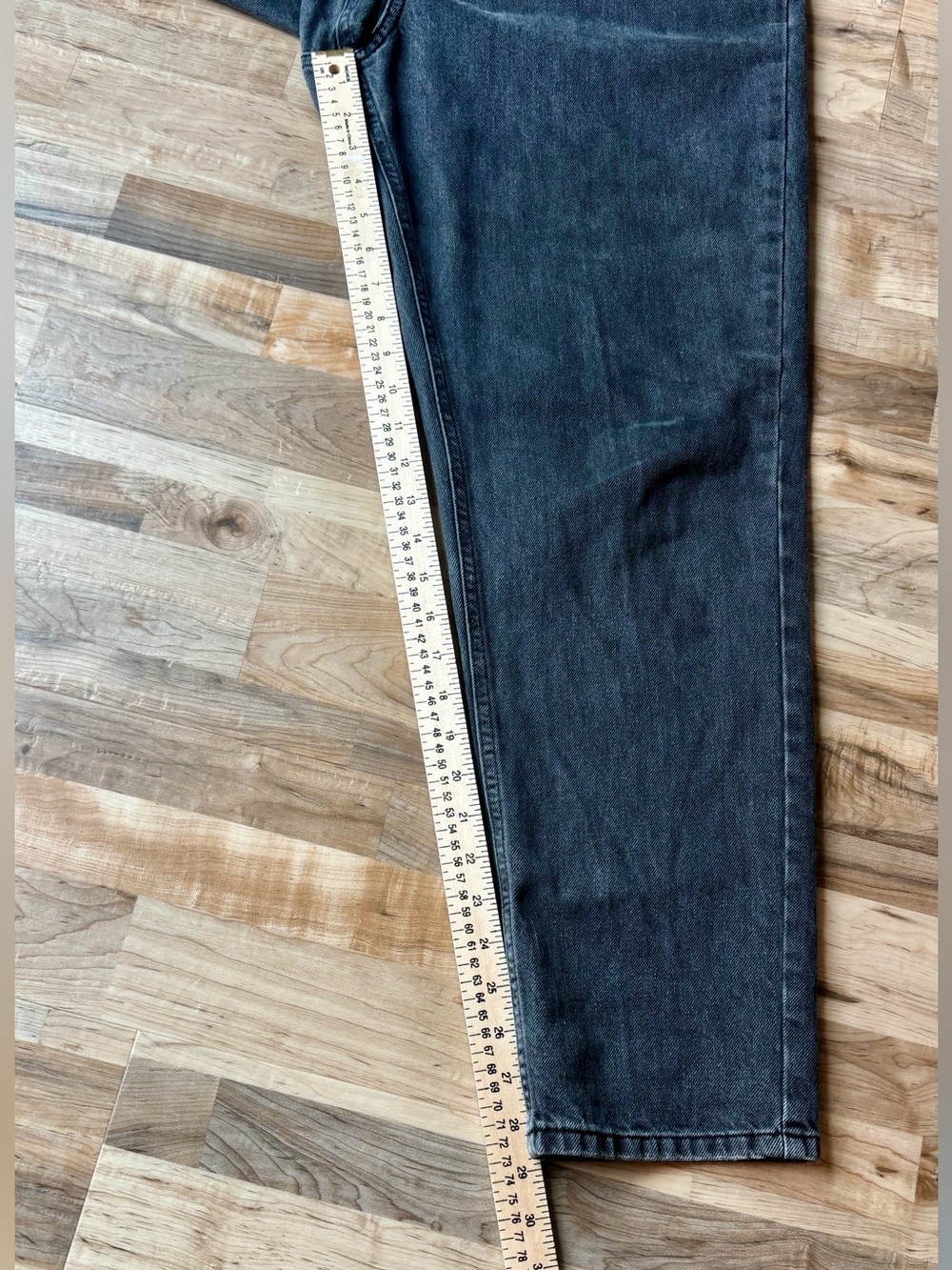BDG Urban Outfitters Women's Mom High-Rise Jeans Washed Black Retro Grunge 32 - Picture 5 of 12